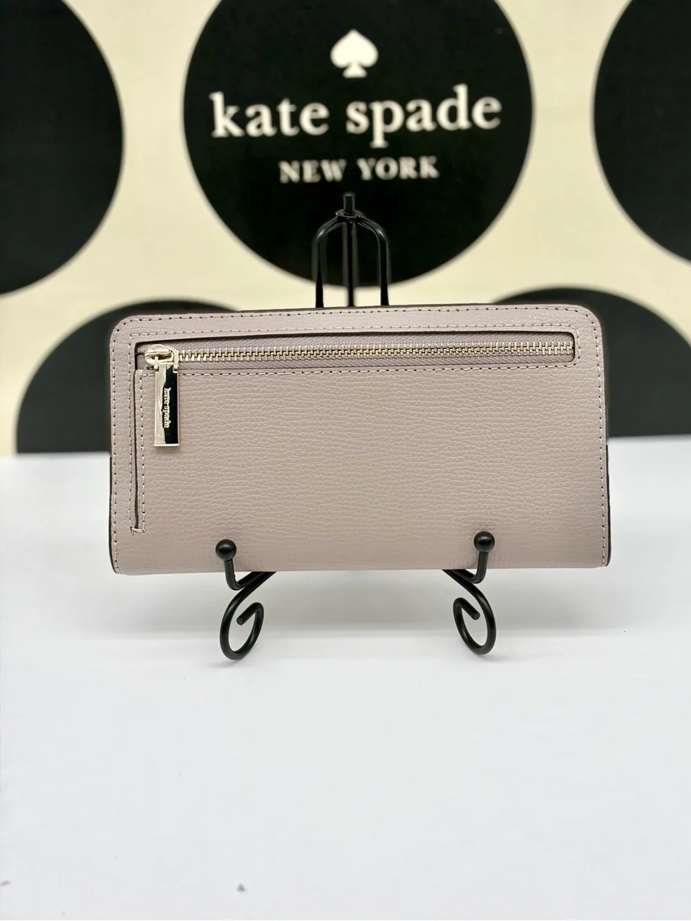 Kate Spade Slim Bifold Wallet Warm Taupe